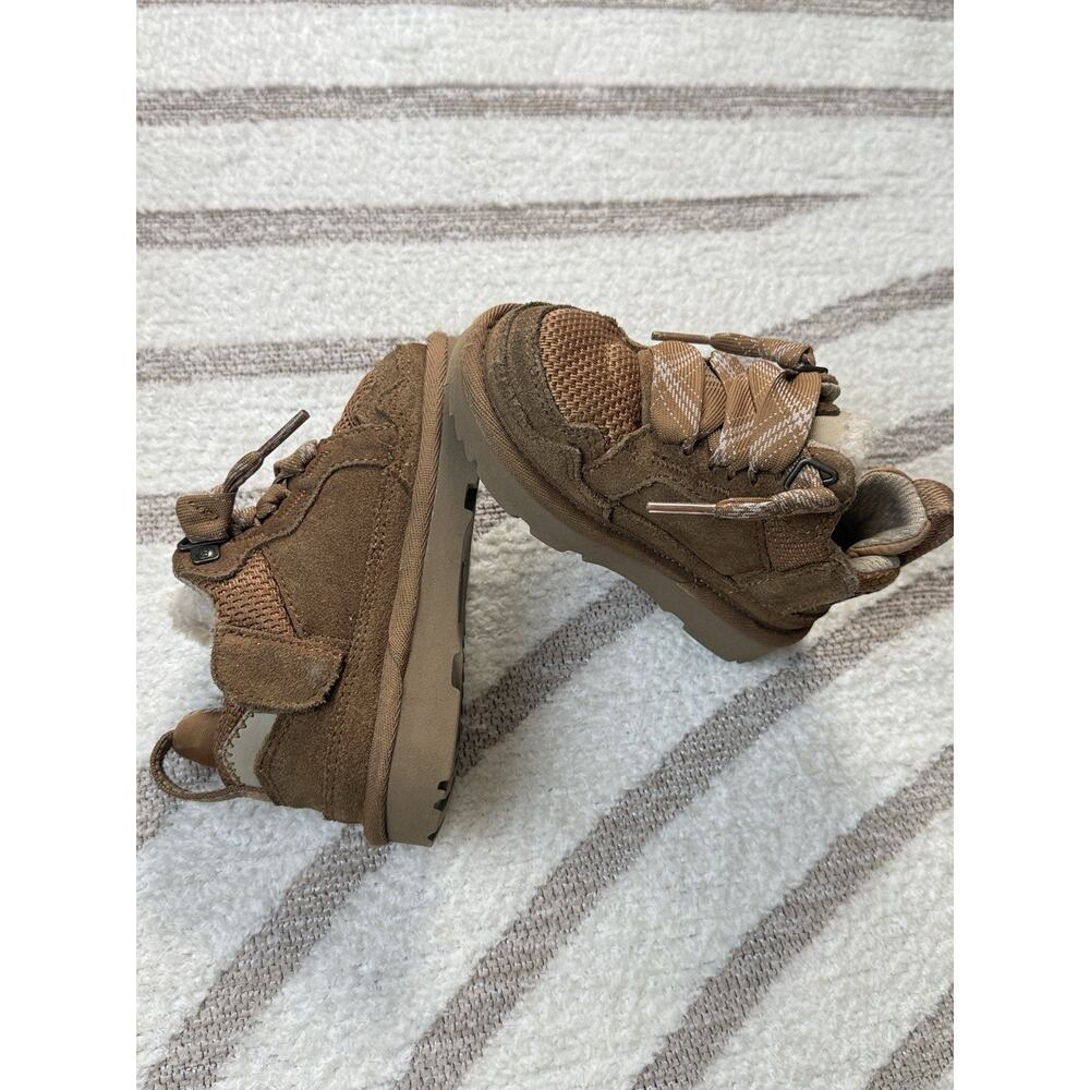UGG Unisex Lowmel Sneakers Toddler Chestnut Suede Sheepskin Size US 7/EU 23.5 - Picture 7 of 14